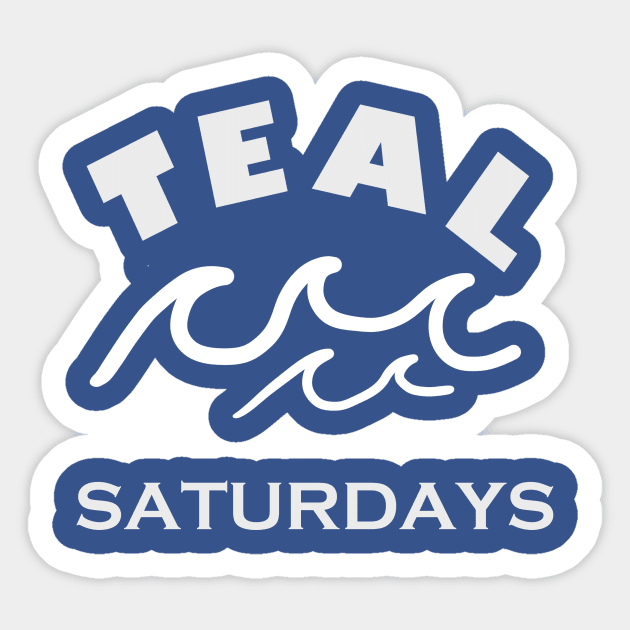 tealsaturday wave Sticker by TealS